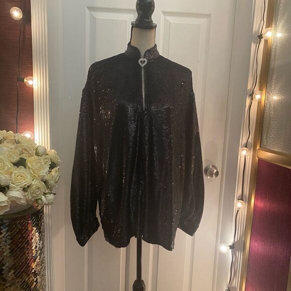Iro sequinned oversized blouse, size 36(S) - Picture 1 of 12